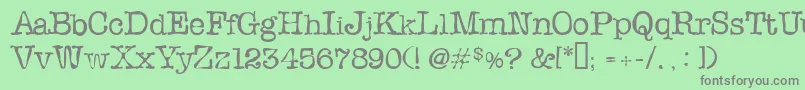 Slopi Font – Gray Fonts on Green Background