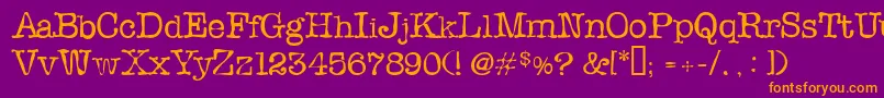 Slopi Font – Orange Fonts on Purple Background