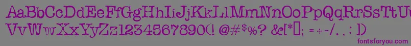 Slopi Font – Purple Fonts on Gray Background
