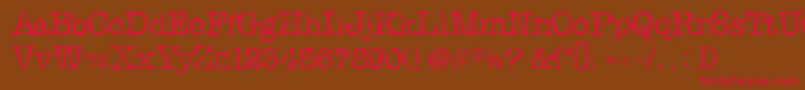 Slopi Font – Red Fonts on Brown Background