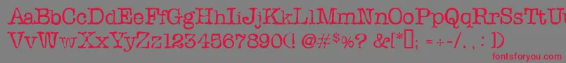Slopi Font – Red Fonts on Gray Background