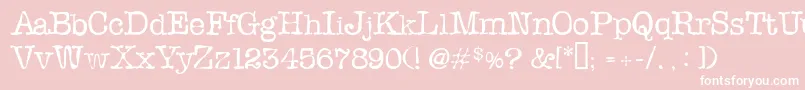 Slopi Font – White Fonts on Pink Background