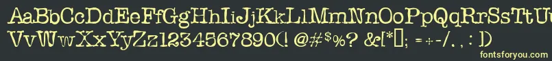 Slopi Font – Yellow Fonts on Black Background