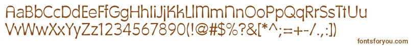 Шрифт Calipsoc – коричневые шрифты на белом фоне