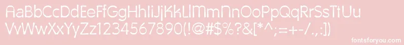 Calipsoc Font – White Fonts on Pink Background