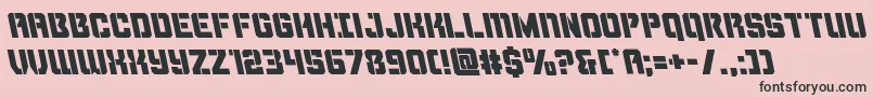 Thundertrooperleft Font – Black Fonts on Pink Background