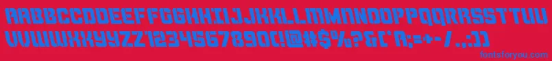 Thundertrooperleft Font – Blue Fonts on Red Background