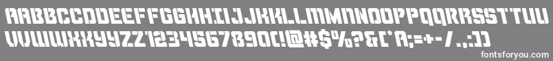 Thundertrooperleft Font – White Fonts on Gray Background