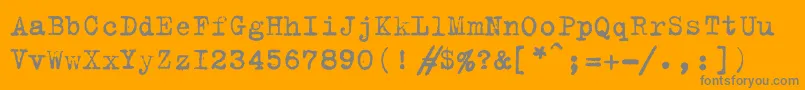 Weitere Informationen zur TrixiecyrPlain-Schriftart TrixiecyrPlain-Schriftart – Graue Schriften auf orangefarbenem Hintergrund