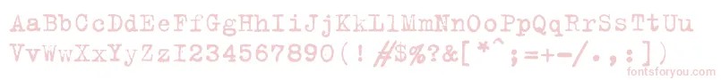 TrixiecyrPlain Font – Pink Fonts on White Background