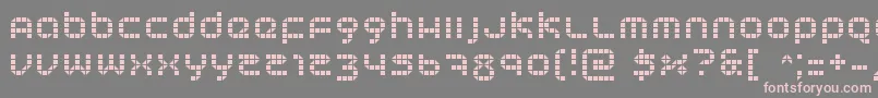 Trancefm Font – Pink Fonts on Gray Background