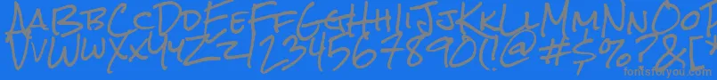Шрифт Rocksalt – серые шрифты на синем фоне