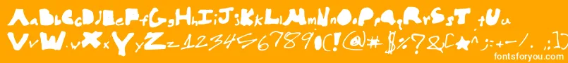 Hellobrock Font – White Fonts on Orange Background