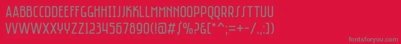 Saniretro Font – Gray Fonts on Red Background