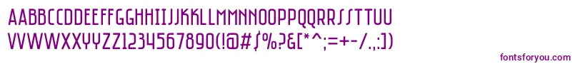 Saniretro Font – Purple Fonts on White Background