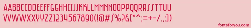 Saniretro Font – Red Fonts on Pink Background
