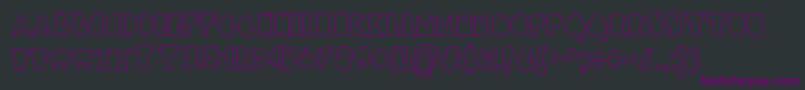 ChunkyBlocks Font – Purple Fonts on Black Background