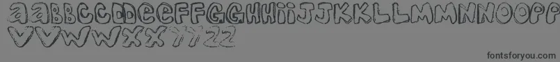 Шрифт OneLousyBottom – чёрные шрифты на сером фоне