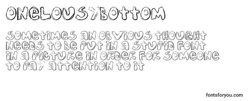 OneLousyBottom-fontti