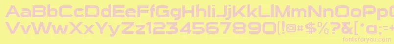 SuiGenerisFree Font – Pink Fonts on Yellow Background