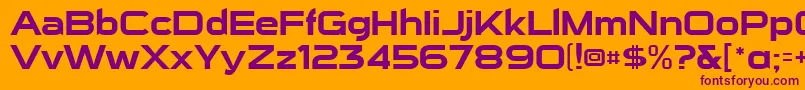 SuiGenerisFree Font – Purple Fonts on Orange Background