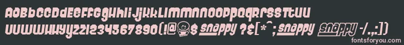 Sabadoo Font – Pink Fonts on Black Background