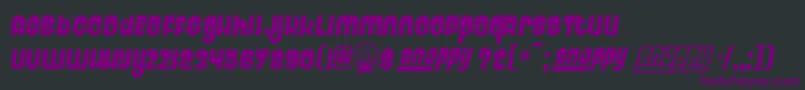 Sabadoo Font – Purple Fonts on Black Background