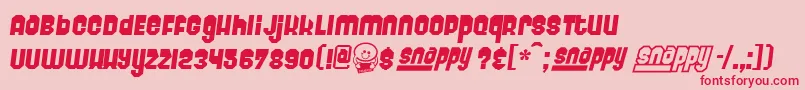 Sabadoo Font – Red Fonts on Pink Background