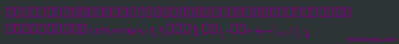 Шрифт BAsemanItalic – фиолетовые шрифты на чёрном фоне