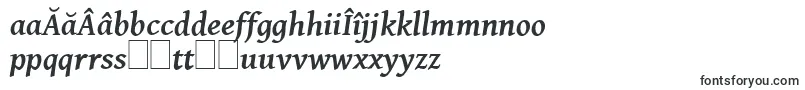 GentiumBasicBoldItalic-Schriftart – rumänische Schriften