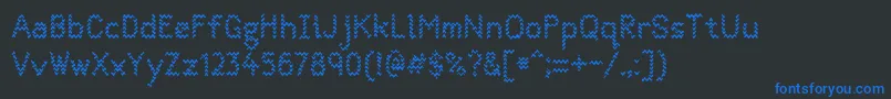 Quantumwaves0p1 Font – Blue Fonts on Black Background