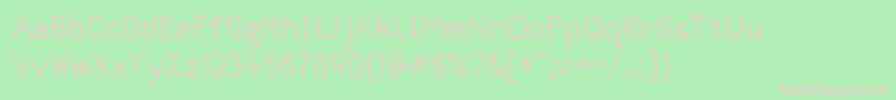 Quantumwaves0p1 Font – Pink Fonts on Green Background