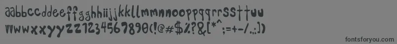 Шрифт Pleej – чёрные шрифты на сером фоне