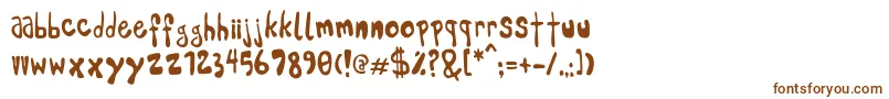 Шрифт Pleej – коричневые шрифты на белом фоне