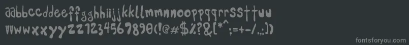 Pleej Font – Gray Fonts on Black Background
