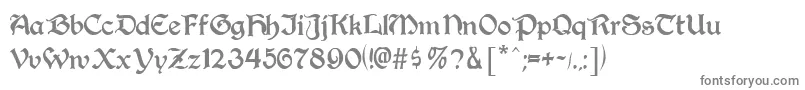 Шрифт AugustaRegular – серые шрифты на белом фоне