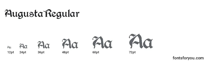 AugustaRegular Font Sizes