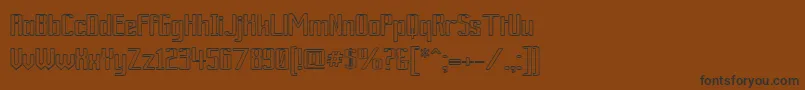 Weitere Informationen zur ArdourOutline-Schriftart ArdourOutline-Schriftart – Schwarze Schriften auf braunem Hintergrund