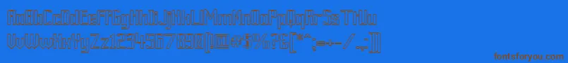 Шрифт ArdourOutline – коричневые шрифты на синем фоне
