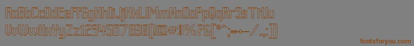 Подробнее о шрифте ArdourOutline Шрифт ArdourOutline – коричневые шрифты на сером фоне