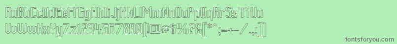 ArdourOutline Font – Gray Fonts on Green Background