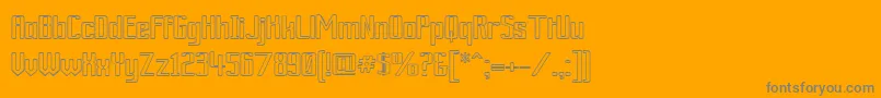 ArdourOutlineフォントについての詳細 フォントArdourOutline – オレンジの背景に灰色の文字