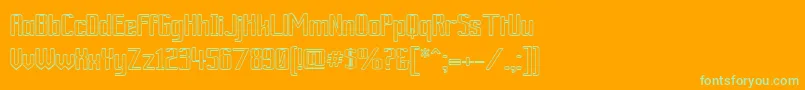 More about ArdourOutline Font ArdourOutline Font – Green Fonts on Orange Background