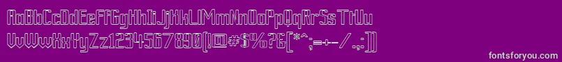More about ArdourOutline Font ArdourOutline Font – Green Fonts on Purple Background
