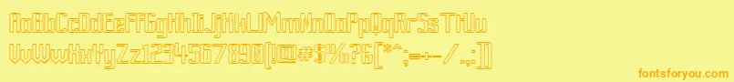 More about ArdourOutline Font ArdourOutline Font – Orange Fonts on Yellow Background