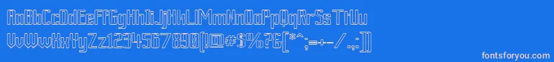 Weitere Informationen zur ArdourOutline-Schriftart ArdourOutline-Schriftart – Rosa Schriften auf blauem Hintergrund