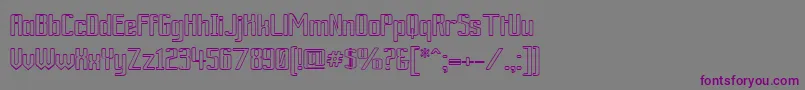 More about ArdourOutline Font ArdourOutline Font – Purple Fonts on Gray Background