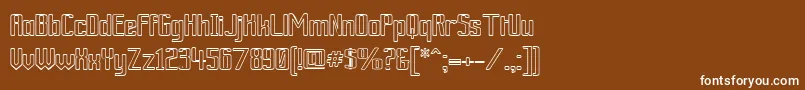 More about ArdourOutline Font ArdourOutline Font – White Fonts on Brown Background