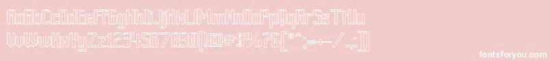 ArdourOutline-Schriftart – Weiße Schriften auf rosa Hintergrund