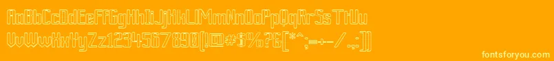 Подробнее о шрифте ArdourOutline Шрифт ArdourOutline – жёлтые шрифты на оранжевом фоне